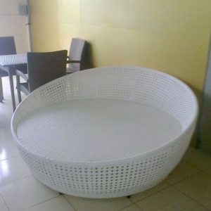 giường tắm nắng nhựa giả mây GTN08