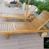 Ghế Hồ Bơi Gỗ GHBG-012