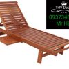 Ghế Hồ Bơi Gỗ GHBG-005