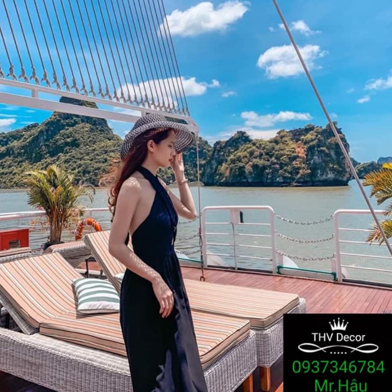 giường tắm nắng nhựa giả mây ngoài trời (1)